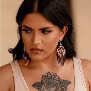 Huichol Fringe Earrings